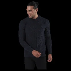 Online Jack & Jones Julian Knit Cable High Neck Blue Blå
