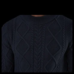 Online Jack & Jones Julian Knit Cable High Neck Blue Blå
