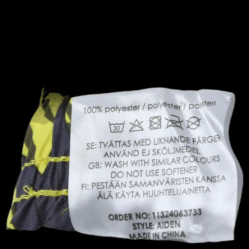 Outlet Wyte Junior Aiden Swim Trunks Green/Yellow Grön och Gul