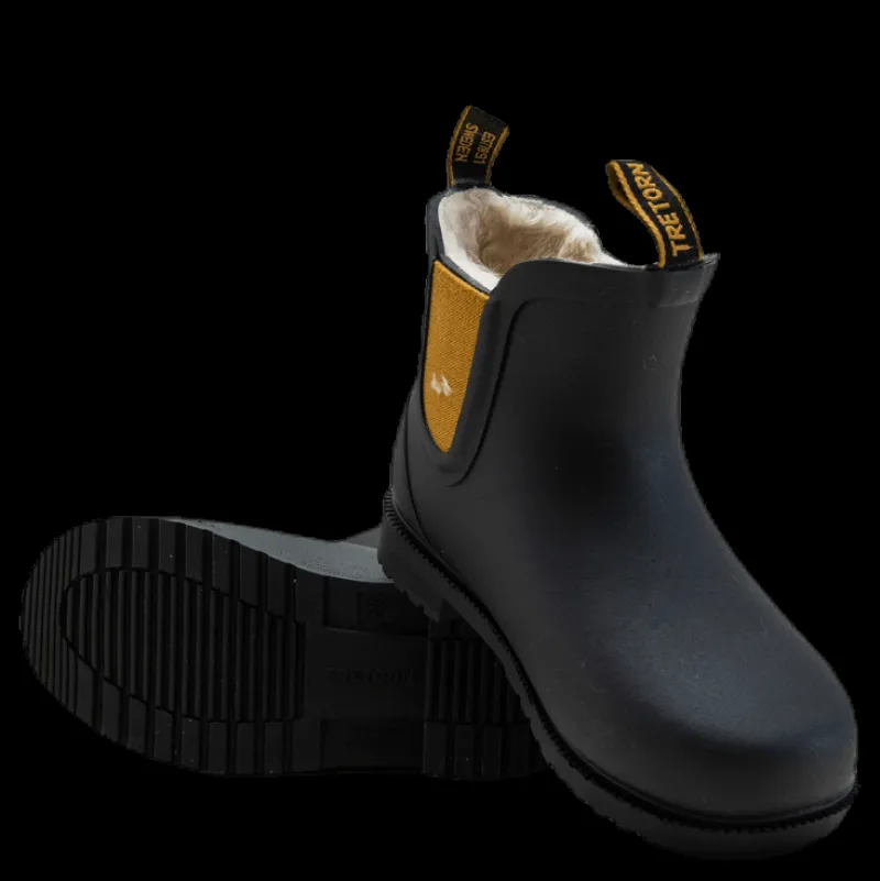Clearance Tretorn Junior Chelsea Winter Black/Beige Svart och Beige
