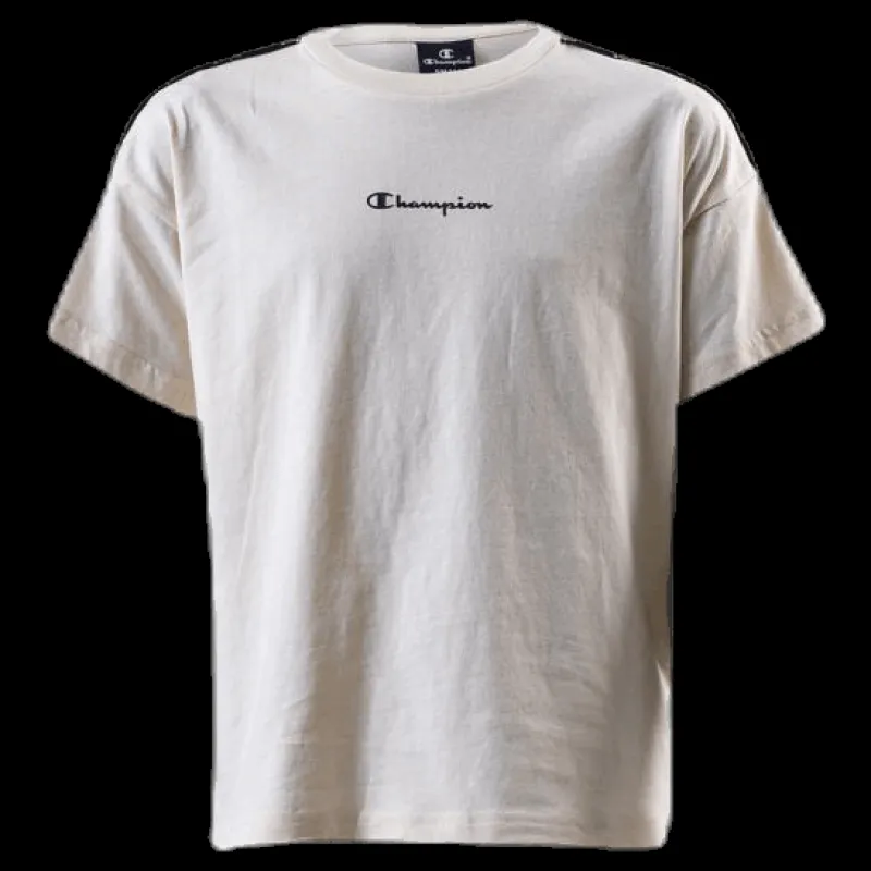 Champion Junior Crewneck T-shirt White Vit Best