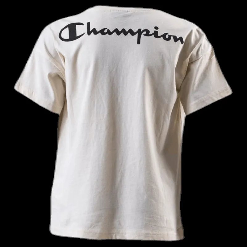 Champion Junior Crewneck T-shirt White Vit Best