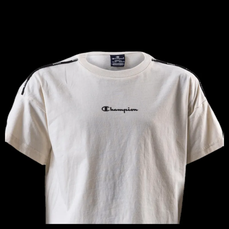 Champion Junior Crewneck T-shirt White Vit Best