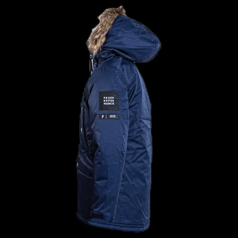Sale Peak Performance Junior Local Parka Blue Blå