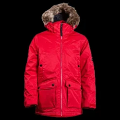 Peak Performance Junior Local Parka Red Röd New