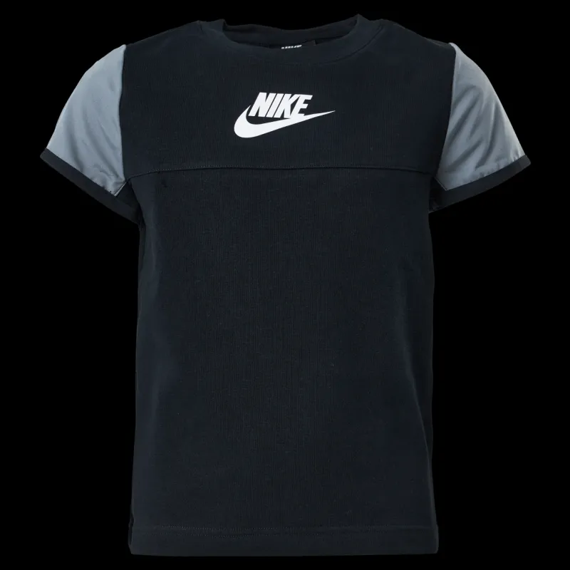 Nike Junior Mixed Material Tee Black Svart Best