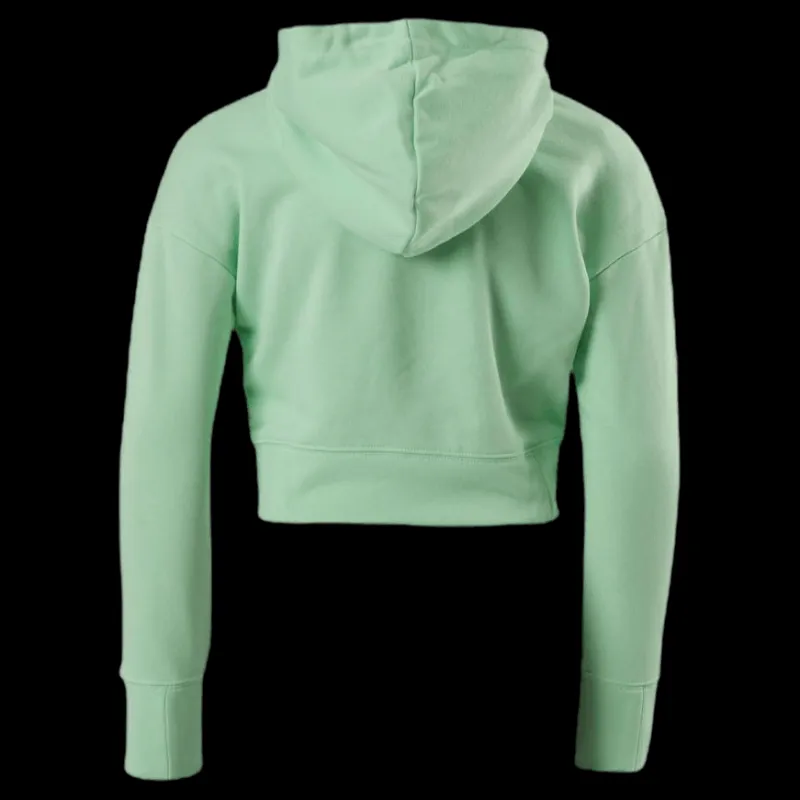 Clearance Nike Junior NSW Crop Hoodie Green Grön