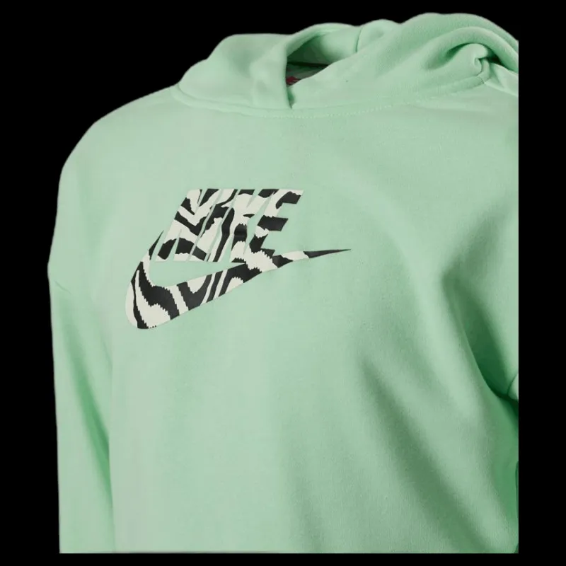 Clearance Nike Junior NSW Crop Hoodie Green Grön