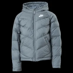 Hot Nike Junior NSW Stadium Jacket White/Grey Grå