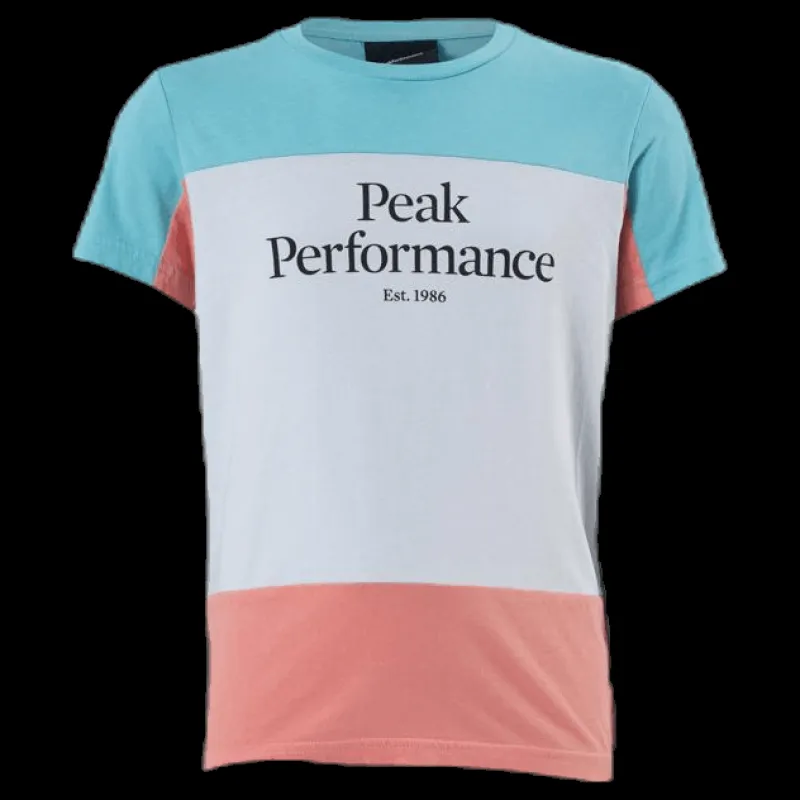 Peak Performance Junior Original Blocked Tee Pink Rosa Discount