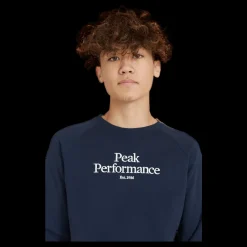 Peak Performance Junior Original Crew Blue Shadow Blå