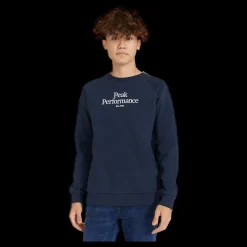 Peak Performance Junior Original Crew Blue Shadow Blå