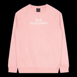 Peak Performance Junior Original Crew Warm Blush Rosa Clearance