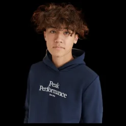 Peak Performance Junior Original Hood Blue Shadow Blå Discount