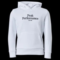 Outlet Peak Performance Junior Original Hood White Grå