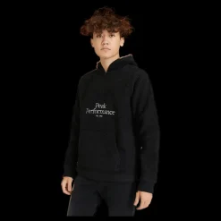 Clearance Peak Performance Junior Original Pile Half Zip Black Svart