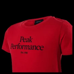 Discount Peak Performance Junior Original Tee Red Röd