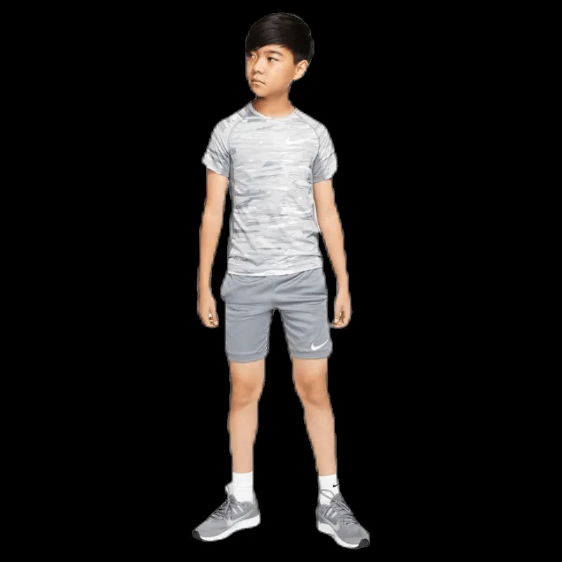 Outlet Nike Junior Pro Fitted Camo Grey Grå