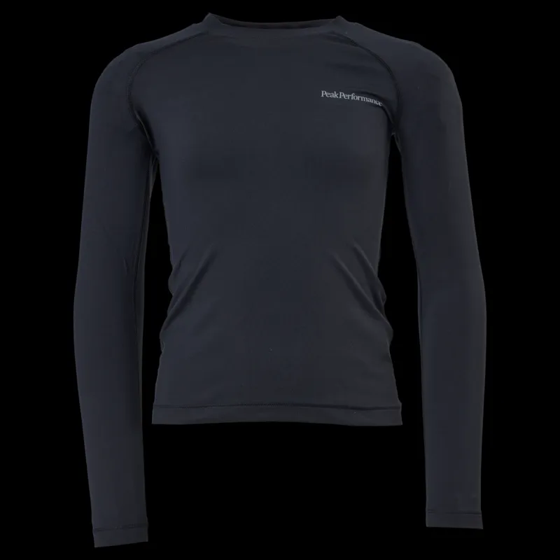 Sale Peak Performance Junior Spirit Crew Black Svart