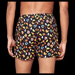 Happy Socks Junk Food Swimshorts Black Svart Hot