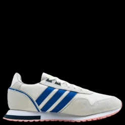 Outlet adidas 8K 2020 Shoes Chalk White / Glow Blue / Orbit Grey Blå och Vit