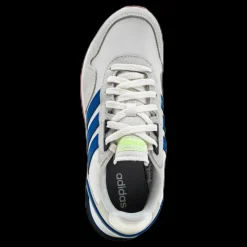 Outlet adidas 8K 2020 Shoes Chalk White / Glow Blue / Orbit Grey Blå och Vit