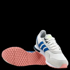 Outlet adidas 8K 2020 Shoes Chalk White / Glow Blue / Orbit Grey Blå och Vit