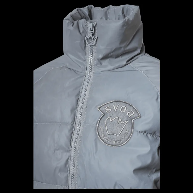 Discount Svea K. Reflective Volume Puffer Ja Silver Grå