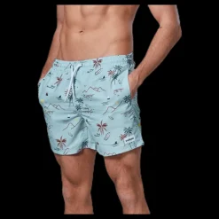 Waikani Beachwear Kai Swim Trunks Blue Blå