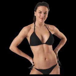 Online Waikani Beachwear Kalani Crochet Triangle Black Svart