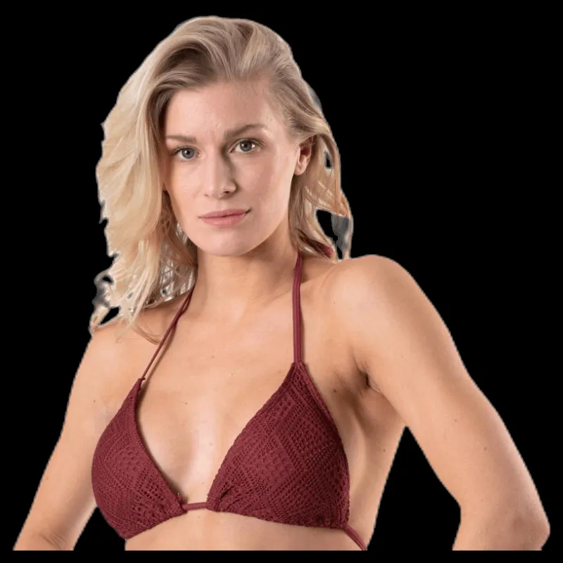 Sale Waikani Beachwear Kalani Crochet Triangle Red Röd