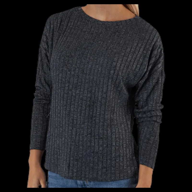 Only Kally Boatneck 4/5 Top Jrs Grey Grå