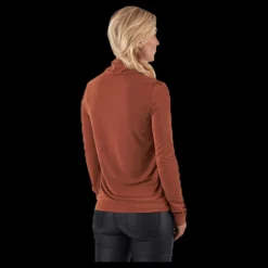 Pieces Kamala Ls Rollneck Top Brown Brun Outlet