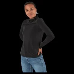 Best Pieces Kamala Ls Rollneck Top Black Svart