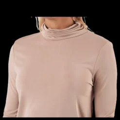 Pieces Kamala Ls Rollneck Top Beige
