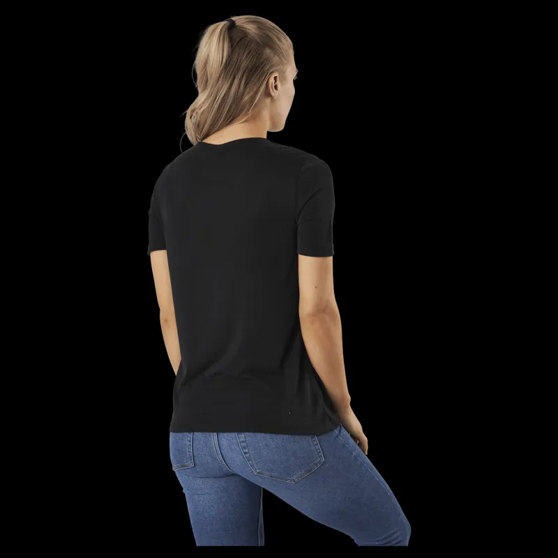 Pieces Kamala Ss Top Black Svart Discount