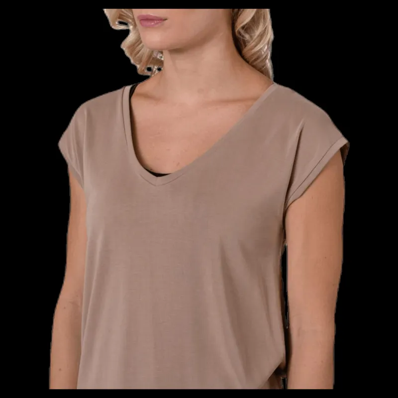 Pieces Kamala Tee Beige Discount