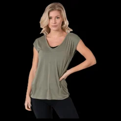 Pieces Kamala Tee Green Grön Online
