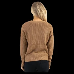 Outlet Pieces Karie Ls Knit Cardigan Beige