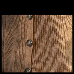 Outlet Pieces Karie Ls Knit Cardigan Beige