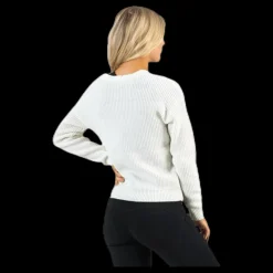 Pieces Karie Ls Knit Cardigan White Vit Outlet