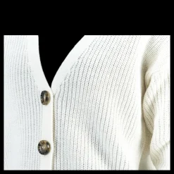 Pieces Karie Ls Knit Cardigan White Vit Outlet