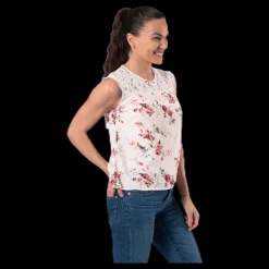 Only Karmen S/L Top Aop Wvn Beige Discount