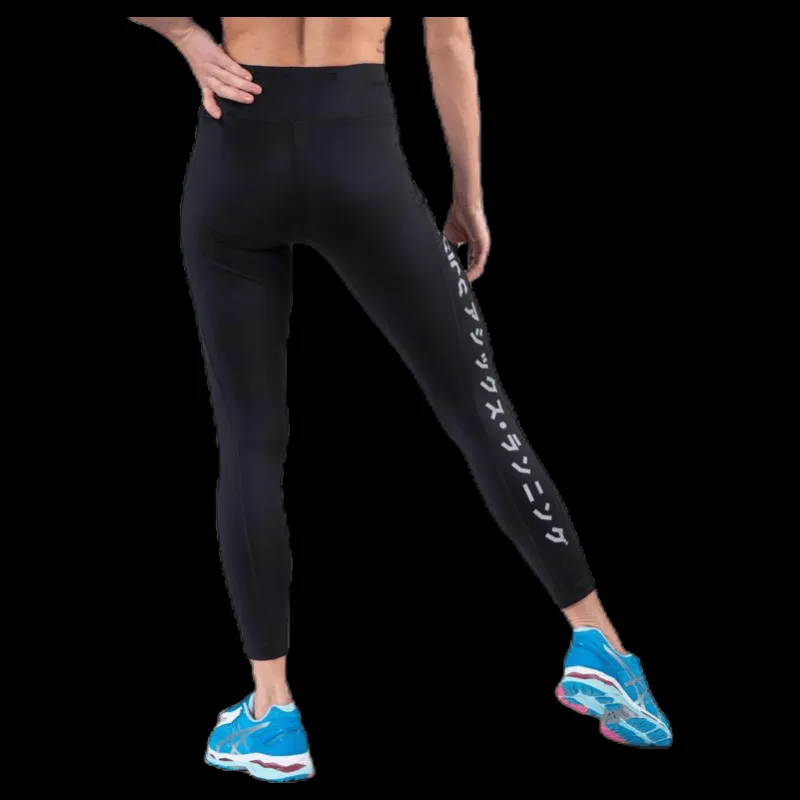 ASICS Katakana Crop Tight Black Svart