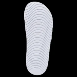 Nike Kawa Little/Big Kids' Slides WHITE/BLACK Vit Sale