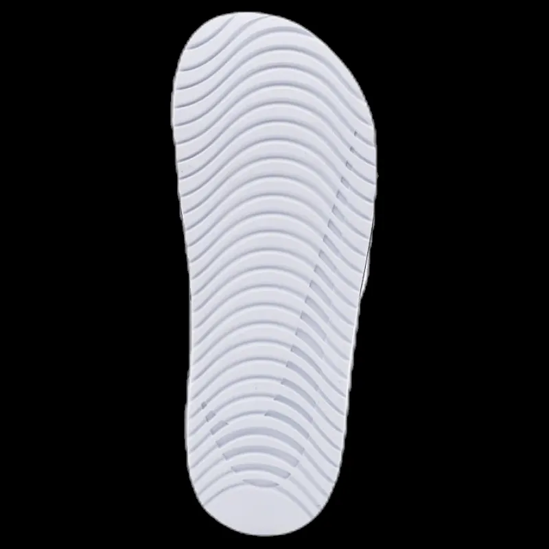 Nike Kawa Little/Big Kids' Slides WHITE/BLACK Vit Sale