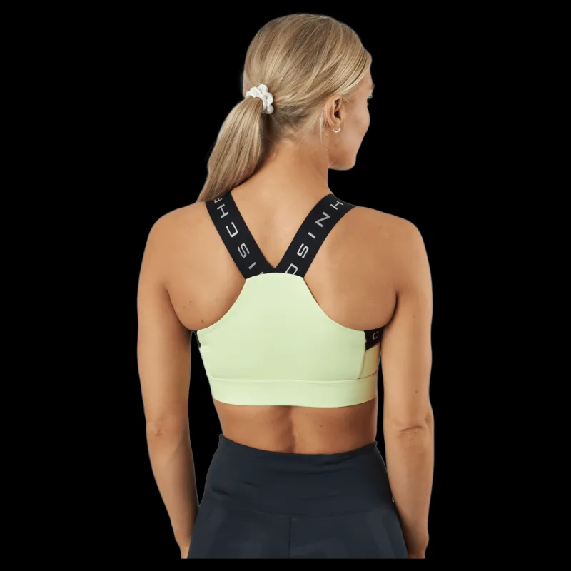Röhnisch Kay Sports Bra Pale Lime Yellow Svart Discount