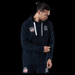 Clearance Vinson Polo Club Keith Hoodie Blue Blå