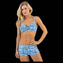 Best Waikani Beachwear Keleah Supportive Bra Blue Blå