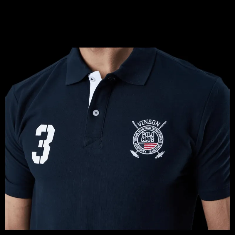 Vinson Polo Club Kenso Polo Blue Blå Clearance